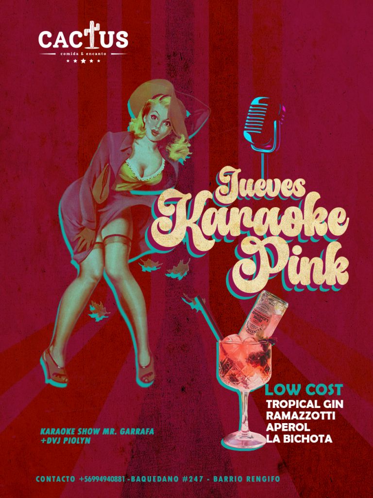 Cactus El Multiespacio Karaoke Pink Web